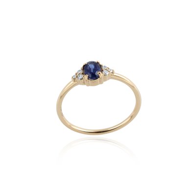 Kyaniet met diamant Ring model R010734