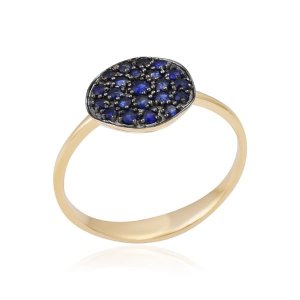  Blauwe Saffier Ring model R011371