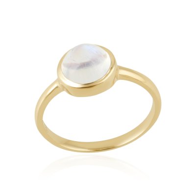 Regenboog Maansteen Ring model R05144