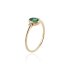 Smaragd met diamant Ring model R17472