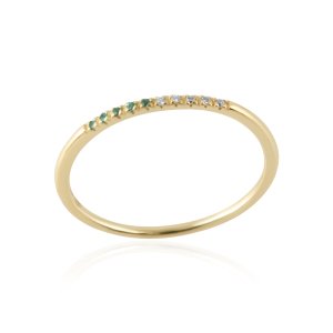 Smaragd met diamant Ring model RL800314 Smaragd met diamant Ring model RL800314