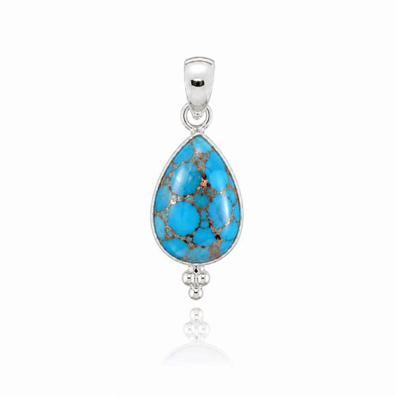 Copper Turquoise Pendant model P6-013