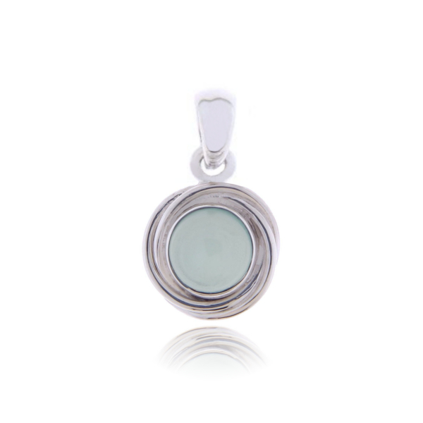 Chalcedony aqua Pendant model P6-022