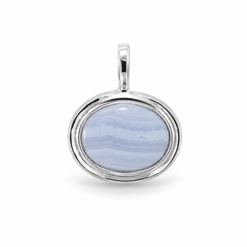 Blue Laced Agate Pendant model P6-032