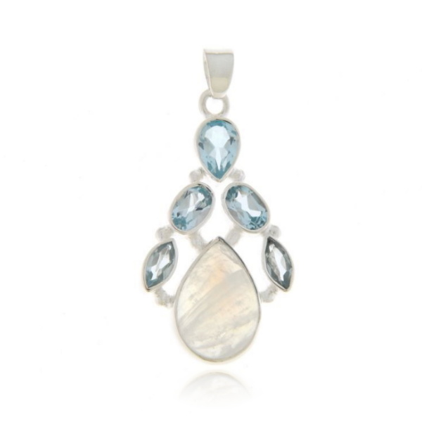Rainbow Moonstone Pendant model P6-044