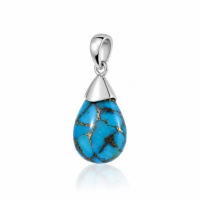 Copper Turquoise Pendant model P9-119