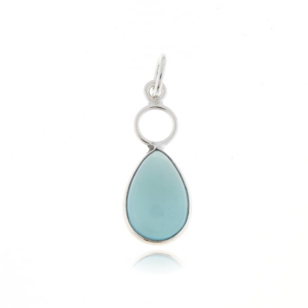 Chalcedony Aqua Pendant model P9-123