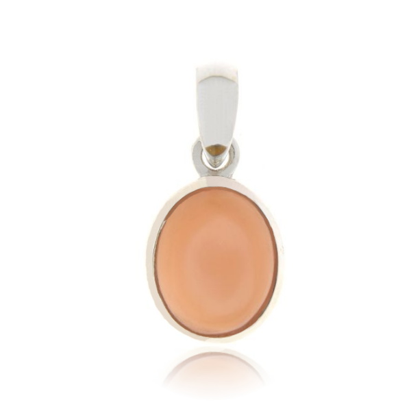 Moonstone, peach Pendant model P9-125