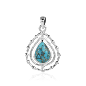 Copper Turquoise Pendant model P9-140