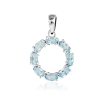 Blue Topaz Pendant model P9-176
