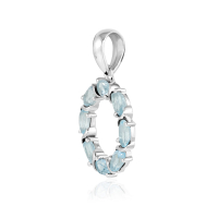 Blauwe Topaas Hanger model P9-176