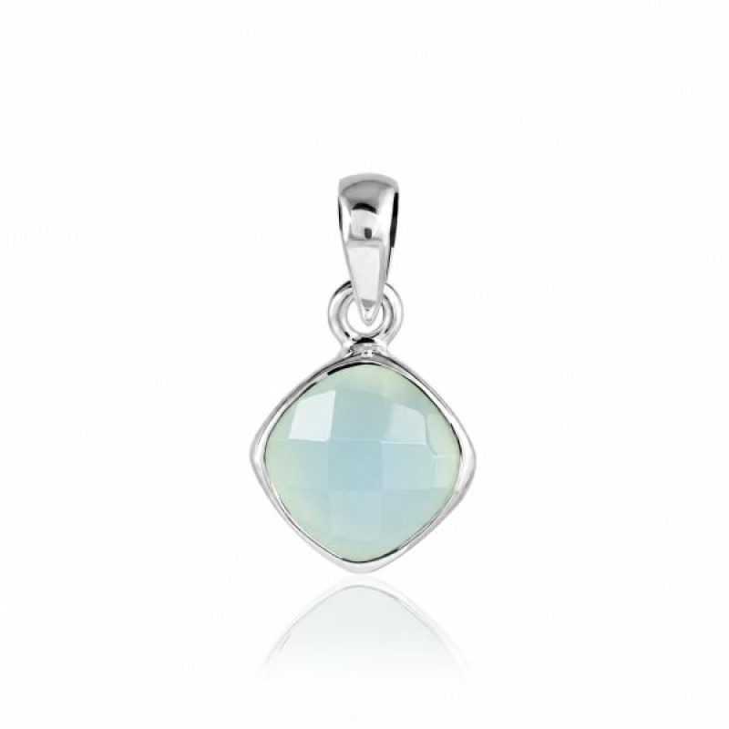 Chalcedony aqua Pendant model P9-183