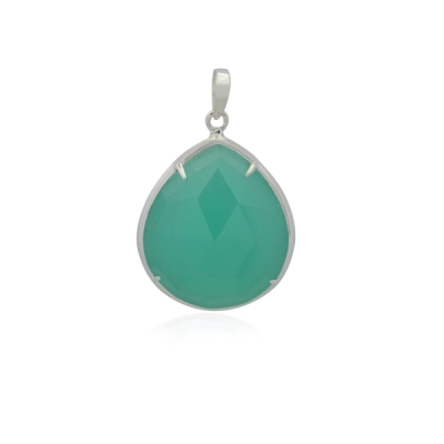 Chalcedony aqua Pendant model P5-040