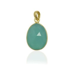 Chalcedony aqua Pendant model P5g-032