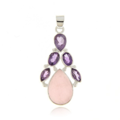 Rose Quartz Pendant model P6-044