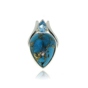 Copper Turquoise Pendant model P9-153