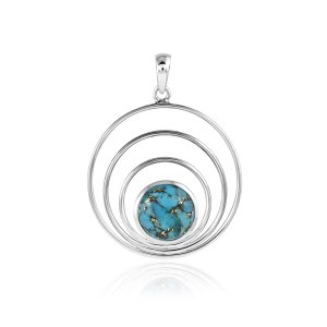 Copper Turquoise Pendant model P9-182 Copper Turquoise Pendant model P9-182