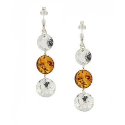 Amber Studs model E2-016