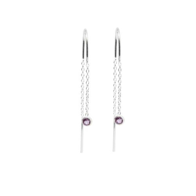 Amethyst Hanging earrings E5-053