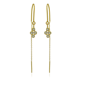 Regenboog Maansteen Hanging earrings E5g-078