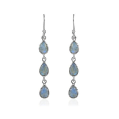  Rainbow Moonstone Hanging earring model E9-113