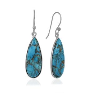 Copper Turquoise Hanging earring model E9-127