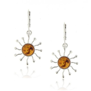 Amber Hanging earring model E2-021 Amber Hanging earring model E2-021