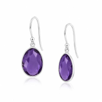Amethyst Hanging earring model E5-031