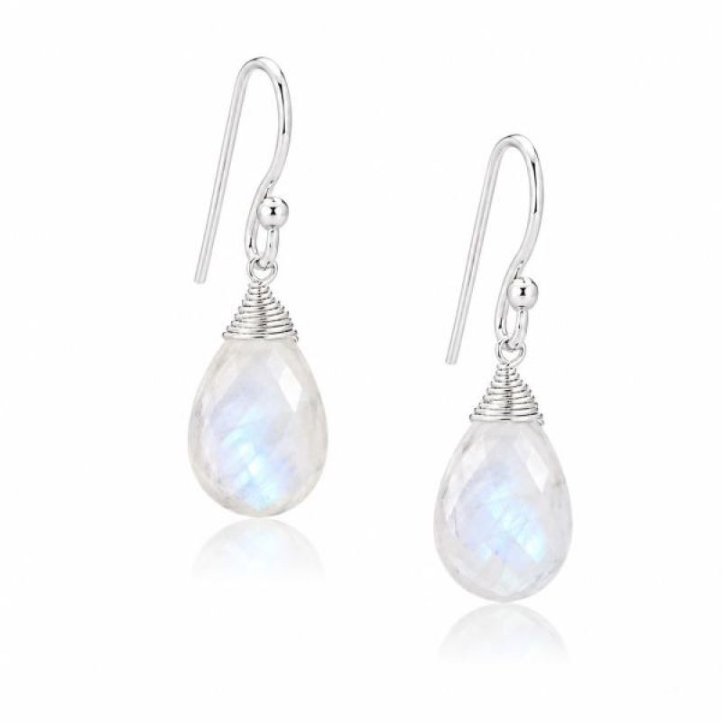 Rainbow Moonstone Hanging earring model E5-037