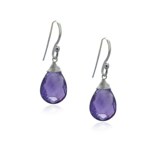 Amethyst Hanging earring model E5-037