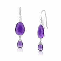 Amethyst Hanging earring model E5-075