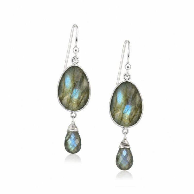 Labradorite Hanging earring model E5-075