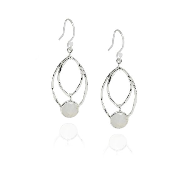 Regenboog Maansteen Oorhanger model E5-082