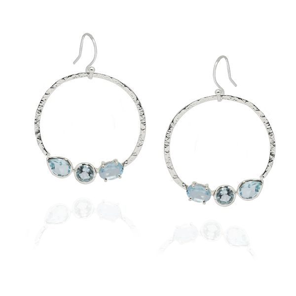 Blue Topaz Hanging earring model E5-085