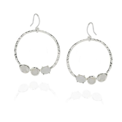 Rainbow Moonstone Hanging earring model E5-085