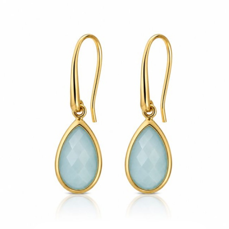 Aquamarine Hanging earring model E5g-089