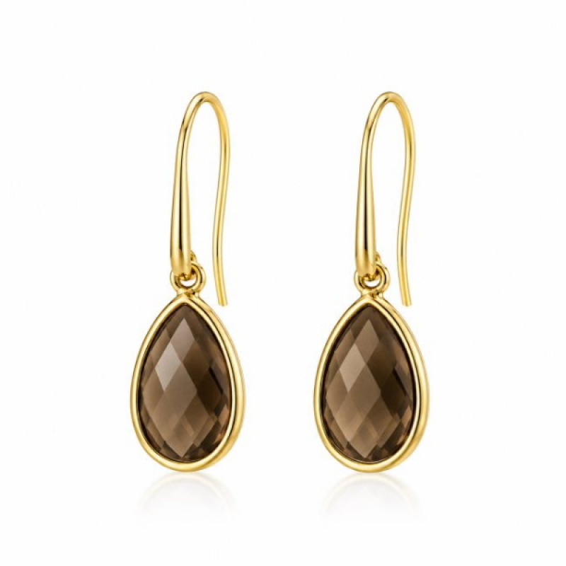 Smoky Quartz Hanging earring model E5g-089