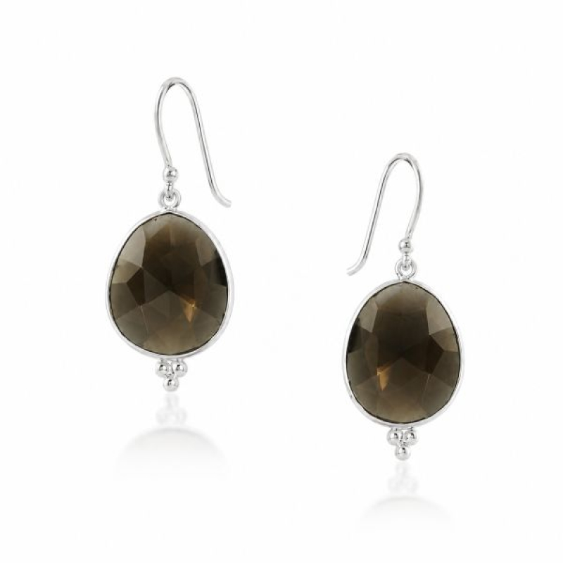 Smoky Quartz Hanging earring model E6-006