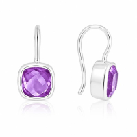 Amethyst Hanging earring model E6-012
