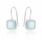 Chalcedony aqua Hanging earring model E6-012
