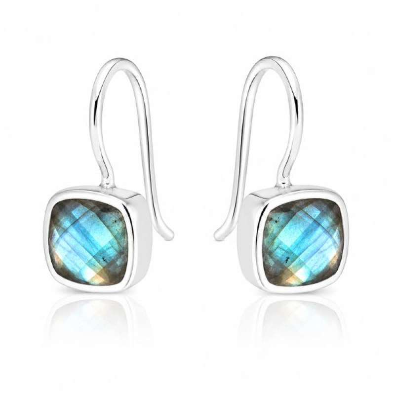 Labradorite hanging earring model E6-012