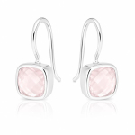 Rose Quartz Hanging earring model E6-012