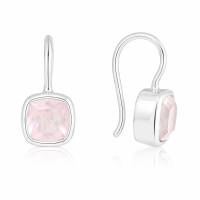 Rose Quartz Hanging earring model E6-012