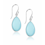 Chalcedony aqua Hanging earring model E6-015