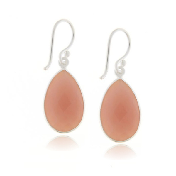 Pink Opal Hanging earring model E6-015