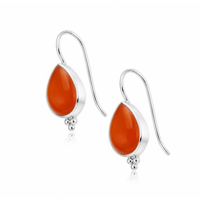 Carnelian Hanging earring model E6-017