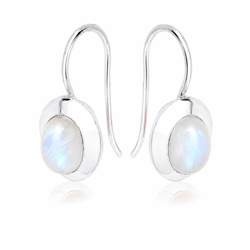 Rainbow Moonstone Hanging earring model E6-020