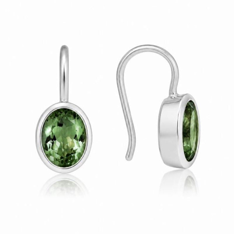 Toermalijn, groen Oorhanger model E6-023