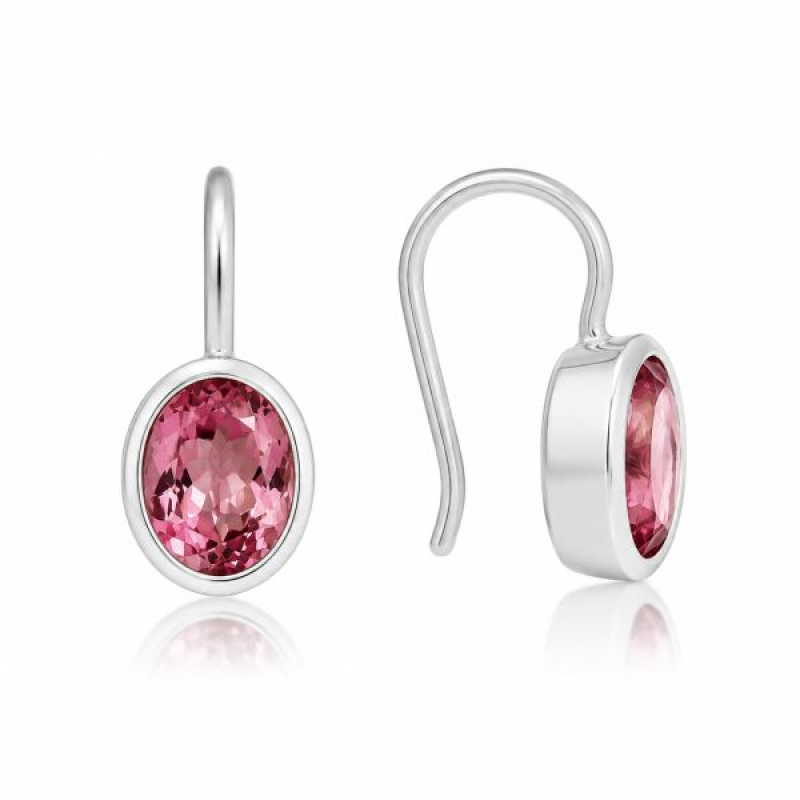 Toermalijn, roze Oorhanger model E6-023
