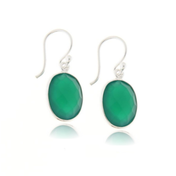 Green Onyx Hanging earring model E6-025